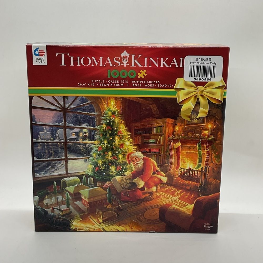 New Sealed Thomas Kinkade Christmas Party 1000-Piece Puzzle